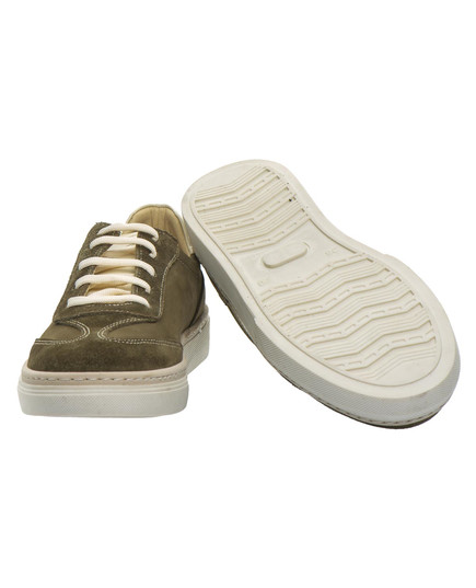 Кеды для мальчиков Theo Leo хаки цвета, Цвет: хакі/білий, Размер: 36, изображение 2