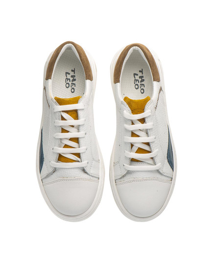 Кеды Theo Leo белого цвета, Цвет: білий/кольоровий декор, Размер: 40, изображение 2