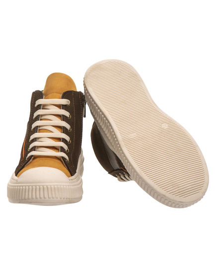 Ботинки Theo Leo коричневого и горчичного цвета (LEO-3384 SA BR), Цвет: коричневий/гірчичний, Размер: 31, изображение 4