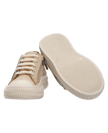 Кеды Theo Leo бежевого цвета, Цвет: бежевий/кольоровий декор, Размер: 27, изображение 4