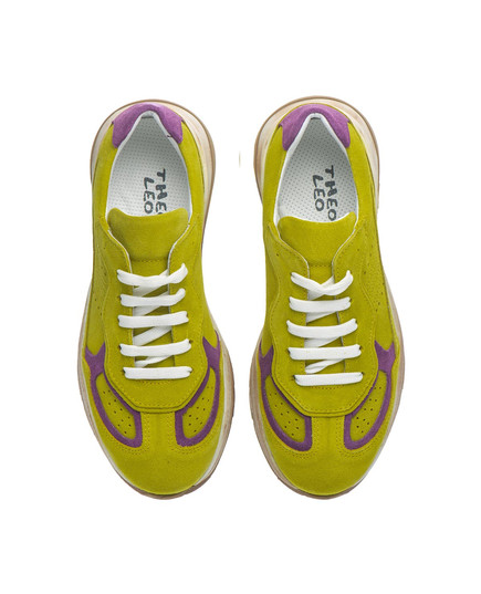 Кроссовки Theo Leo цвета лайма (LEO-3431 YEL), Цвет: лайм, Размер: 37, изображение 3