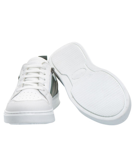 Кеды для мальчика Theo Leo белого и графитового цветов (LEO-3444 WH-SM), Цвет: білий/графітовий, Размер: 34, изображение 3