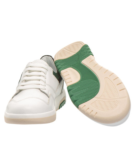 Кеды для мальчика Theo Leo бело-зеленого цвета, Цвет: білий/зелений, Размер: 26, изображение 2