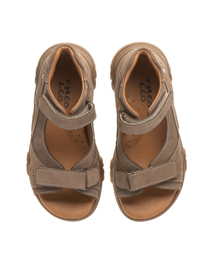 Босоножки для мальчиков Theo Leo мокко цвета (LEO-2070 MINK), Цвет: мокко, Размер: 23, изображение 2