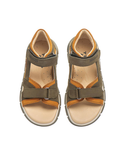 Босоножки для мальчиков Theo Leo хаки цвета, Цвет: хакі, Размер: 26, изображение 3