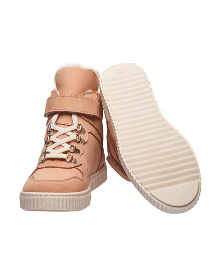 Зимние ботинки для девочек Theo Leo пудрового цвета, Цвет: пудра, Размер: 36, изображение 4