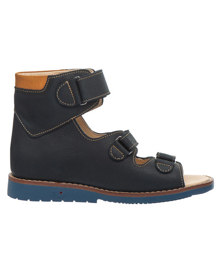 Ортопедические босоножки для мальчиков Theo Leo темно-синего цвета (LEO-297 NAV), Цвет: т.синій, Размер: 25, изображение 3