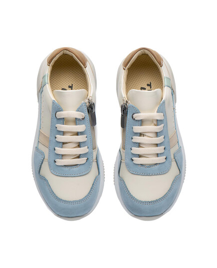 Кросівки для дівчаток Theo Leo бежево-блакитного кольору (LEO-3466), Колір: білий/бежевий/блакитний, Розмір: 32, зображення 2