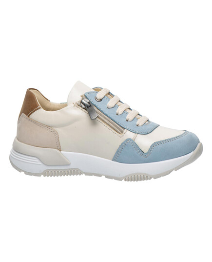 Кросівки для дівчаток Theo Leo бежево-блакитного кольору (LEO-3466), Колір: білий/бежевий/блакитний, Розмір: 32, зображення 3