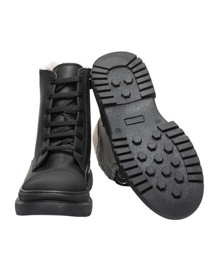 Зимние ботинки для мальчиков Theo Leo чорного цвета (LEO-1942KR), Цвет: чорний, Размер: 24, изображение 4