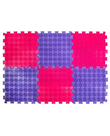 Массажный коврик Ortek ЛОТОС Пазлы из 6 элементов, ОЛВИ (Украина), изображение 4