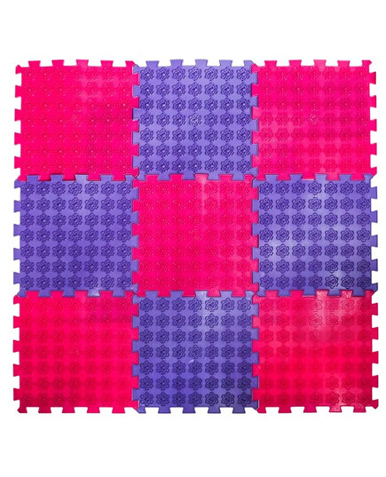 Массажный коврик Ortek ЛОТОС Пазлы из 9 элементов, ОЛВИ (Украина), изображение 2