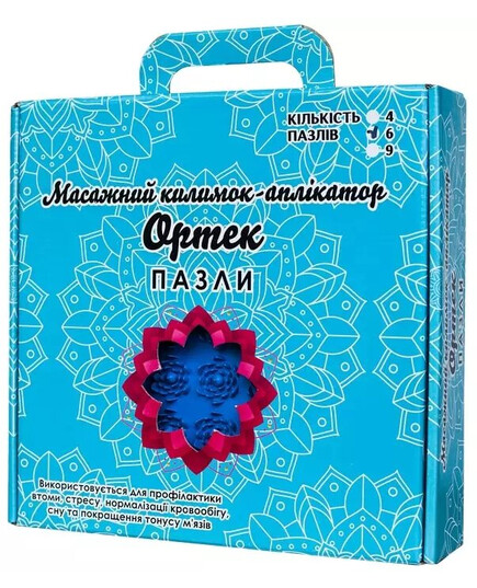 Массажный коврик Ortek ЛОТОС Пазлы из 6 элементов, ОЛВИ (Украина), изображение 5