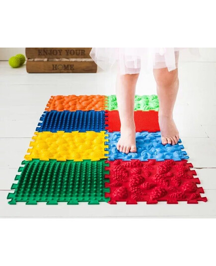 Масажний килимок Ortek Мега МІКС Пазли 14 елементів з грою «Лісові пригоди», ОЛВІ (Україна), зображення 3