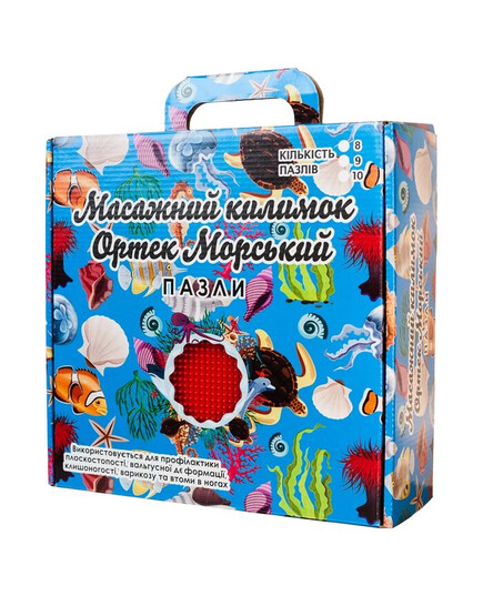 Масажний килимок Ortek МОРСЬКИЙ Пазли 6 елементів, ОЛВІ (Україна), зображення 6