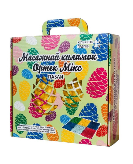 Масажний килимок Ortek МІКС Пазли 8 елементів, ОЛВІ (Україна), зображення 13