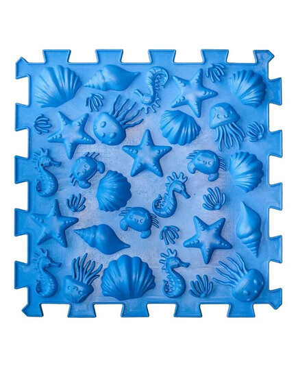 Массажный коврик Ortek Мега МИКС Пазлы из 8 элементов с игрой «Лесные приключения», ОЛВИ (Украина), изображение 4