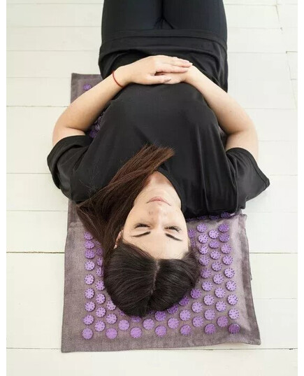 Профилактический акупунктурный массажер Ortek (коврик и подушка), ОЛВИ (Украина), изображение 2