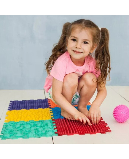 Масажний килимок Ortek Мега МІКС Пазли 14 елементів з грою «Лісові пригоди», ОЛВІ (Україна), зображення 5