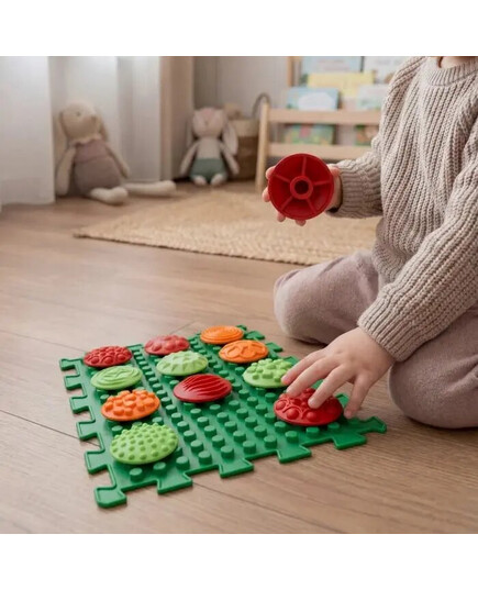 Масажний килимок «МІКС Пазли» (8 елементів + візерунки), Ortek (Україна), зображення 8