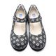 Туфлі для дівчаток Theo Leo чорного кольору, Колір: чорний/срібний малюнок, Розмір: 33, зображення 2