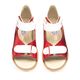 Босоніжки для дівчаток Theo Leo червоного кольору, Колір: червоний/білий, Розмір: 27, зображення 5