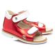 Босоніжки для дівчаток Theo Leo червоного кольору, Колір: червоний/білий, Розмір: 27