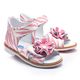 Босоножки для девочек Theo Leo белого и розового цветов, Цвет: рожевий/зебра, Размер: 24