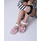 Босоножки для девочек Theo Leo белого и розового цветов, Цвет: рожевий/зебра, Размер: 24, изображение 5
