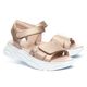 Сандалі для дівчаток Theo Leo бежевого кольору, Колір: бежевий/золото, Розмір: 38