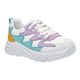 Кроссовки для девочек Theo Leo микс цветов, Цвет: білий/ліловий/жовтий/блакитний, Размер: 32